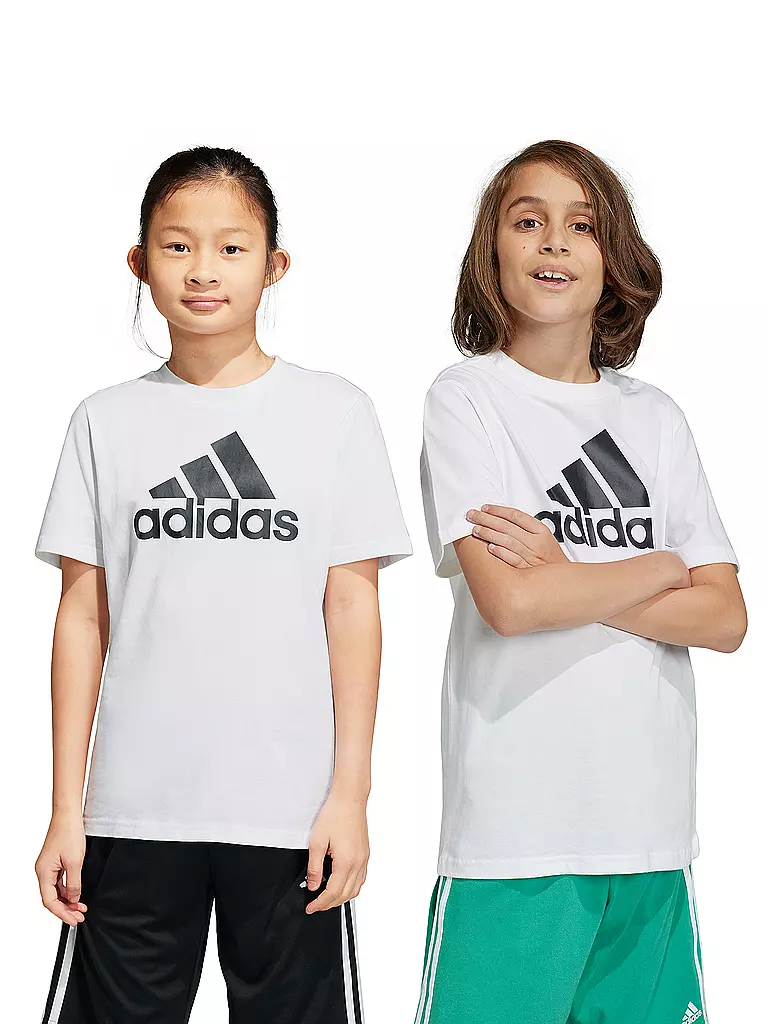 ADIDAS Kinder T Shirt Essentials Big Logo weiss